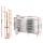 Artiss 2-Piece Entryway Set White 5-Tier Shoe Cabinet (120x36x96.5cm) + Pine Clothes Rack 165cm (9 Hooks)