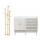 Artiss 2-Piece Entryway Set White 5-Tier Shoe Cabinet (120x36x96.5cm) + Pine Clothes Rack 165cm (9 Hooks)