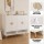 Artiss 2-Piece Entryway Set White 5-Tier Shoe Cabinet (120x36x96.5cm) + Pine Clothes Rack 165cm (9 Hooks)