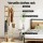 Artiss White Pine 2-Piece Entryway Storage Set Shoe Cabinet and Bamboo Clothes Rack 120cm Cabinet 30 Pairs
