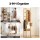 Artiss White Pine 2-Piece Entryway Storage Set Shoe Cabinet and Bamboo Clothes Rack 120cm Cabinet 30 Pairs