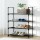 Artiss DIY Shoe Rack Cabinet, Stackable 4-Tier, 12 Pairs, Black, Metal Frame, Tool-Free Assembly, 55x28x73cm, Non