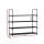 Artiss 4-Tier Shoe Rack – Stackable, Black Metal, Holds 16 Pairs, 80cm Wide, Tool-Free Assembly, Sturdy & Durable Design
