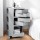 ArtissIn Storage Trolley Bedside Table, PP Material, Grey, 41x43.5x73.5cm, 5-Tier Boby Replica with Wheels,