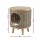 Gardeon Coffee Side Table Wicker Rattan with Tempered Glass Top Solid Wood Legs Dual Indoor Outdoor Use