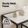 Artiss S-Shaped Console Table 4-Tier Marble Effect Slim Hallway Storage 90x30x80cm White Black Frame