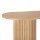 Artiss Console Table, Oval MDF Wood, 115CM, Pine Finish, Modern Design, Durable 50kg Capacity, Easy Assembly