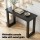 Artiss 110CM Black Console Table – Minimalist Design with Wood Grain, Ski-Leg Support, Easy Assembly, Anti-Tip Safety