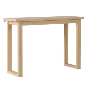 Artiss Console Table 110cm Pine Wood Grain Surface, Minimalist Design, Spacious Storage, Sturdy Ski-Leg Structure