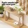 Artiss Console Table 110cm Pine Wood Grain Surface, Minimalist Design, Spacious Storage, Sturdy Ski-Leg Structure