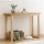 Artiss Console Table 110cm Pine Wood Grain Surface, Minimalist Design, Spacious Storage, Sturdy Ski-Leg Structure