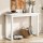 Artiss 110CM White Console Table – Minimalist Design, Wood Grain Surface, Ski-Leg Structure, Anti-Topple Safety
