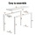 Artiss 110CM White Console Table – Minimalist Design, Wood Grain Surface, Ski-Leg Structure, Anti-Topple Safety