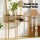 Artiss Console Table 124CM Pine with Straw Rope Metal Bars, 2-Tier Storage, MDF Top, Rustic Entryway Hallway