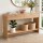 Artiss 120cm Pine Console Table with Two Drawers Open Shelf Curved Edges 60kg Capacity Rustic Finish