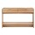 Artiss 120cm Pine Console Table with Two Drawers Open Shelf Curved Edges 60kg Capacity Rustic Finish