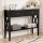 Artiss 100CM Black Console Table with 2 Drawers, Vintage Metal Handles, E1 MDF, 2-Tier Shelf for Entryway & Living Room