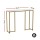 Artiss Marble Effect Console Table - White & Gold, 95cm, E1 Particle Board, Metal Frame, Space-Saving, 50kg Capacity