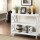 Artiss Console Table 3-Tier White, 100x40x76cm, MDF Timber, Criss-Cross Design, Modern Hallway Entryway Furniture