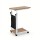Artiss Adjustable Mobile Laptop Desk – 48CM Oak, C-Shape Frame, Pneumatic Height, Smooth Casters for Home Office