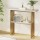 Artiss Console Table Marble Effect White and Gold 120cm – 2-Tier Hallway Entry Table, Metal Frame, Easy Clean, Storage