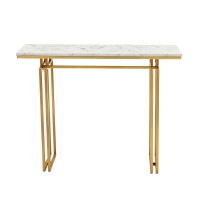 Artiss 110cm Marble Effect Console Table White Gold Slim 30cm Depth Hallway Entryway Table 75kg Capacity Artiss 110cm Marble Effect Console Table White Gold Slim 30cm Depth Hallway Entryway Table 75kg Capacity