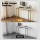 Artiss 110cm Marble Effect Console Table White Gold Slim 30cm Depth Hallway Entryway Table 75kg Capacity