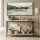 Artiss Marble Effect Console Table 2-Tier Slim Hallway Entryway Display Desk 90cm White Black Frame 30kg