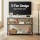 Artiss 90cm Console Table Marble Effect 3‑Tier Slim Hallway Side Table White Black Frame 30KG Capacity