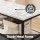 Artiss 90cm Console Table Marble Effect 3‑Tier Slim Hallway Side Table White Black Frame 30KG Capacity