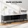 Artiss Kaisu 140CM TV Cabinet: Marble-Effect Tabletop, Metal Legs, Storage, Cable Management, Easy Assembly, White/Black