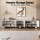 Artiss 200cm White TV Unit Entertainment Cabinet Marble Effect Soft Close Storage 80kg Benchtop Support