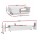 Artiss White LED TV Unit and Coffee Table Set 2-Piece RGB High Gloss 189cm Entertainment Unit 95cm Table