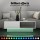 Artiss White LED TV Unit and Coffee Table Set 2-Piece RGB High Gloss 189cm Entertainment Unit 95cm Table