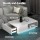 Artiss White LED TV Unit and Coffee Table Set 2-Piece RGB High Gloss 189cm Entertainment Unit 95cm Table