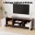 Artiss 150cm TV Unit, Walnut White, E1 MDF, 2 Cabinets, 2 Shelves, Carved Pattern, Soft-Close, Anti-Tip,