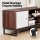 Artiss 150cm TV Unit, Walnut White, E1 MDF, 2 Cabinets, 2 Shelves, Carved Pattern, Soft-Close, Anti-Tip,