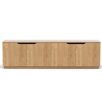 Artiss 180cm Pine TV Unit: Adjustable Shelves, Soft-Close, Cable Management, Anti-Tip, Easy Assembly, 80kg Capacity