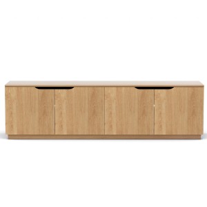 Artiss 180cm Pine TV Unit: Adjustable Shelves, Soft-Close, Cable Management, Anti-Tip, Easy Assembly, 80kg Capacity