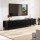 Artiss 180cm Black TV Unit: E1 Particle Board, Melamine Finish, Soft Close Doors, Adjustable Shelves, Cable Management