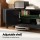 Artiss 180cm Black TV Unit: E1 Particle Board, Melamine Finish, Soft Close Doors, Adjustable Shelves, Cable Management