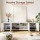 Artiss 180cm White Concave TV Unit Entertainment Cabinet Adjustable Shelves Fits 70" TVs 70kg Capacity