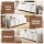 Artiss 180cm White Concave TV Unit Entertainment Cabinet Adjustable Shelves Fits 70" TVs 70kg Capacity