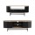 Artiss Black & Pine 2-Piece TV Entertainment Unit 140cm and Fluted Coffee Table 110cm Storage Drawers with Soft Close H