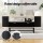 Artiss Black & Pine 2-Piece TV Entertainment Unit 140cm and Fluted Coffee Table 110cm Storage Drawers with Soft Close H
