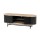 Artiss TV Entertainment Unit Storage Cabinet Black and Pine 140cm MDF Melamine, 2 Doors, Shelves, Cable Management