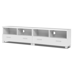 Artiss 180cm White Eddie TV Cabinet Entertainment Unit - Versatile 3-in-1 Design with Storage Shelves & Drawers