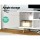 Artiss Entertainment Unit, Particle Board, 120cm, White & Wood, Scandinavian Design, TV Cabinet with Storage