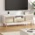 Artiss TV Cabinet Entertainment Unit - 120cm Scandinavian White & Wood, Anti-Scratch, Easy Assembly, Ample Storage
