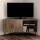 Artiss Elen Corner TV Cabinet, Mid-Century Modern, Walnut Finish, 120cm, Open Storage, Soft-Close Hinges, Metal Legs